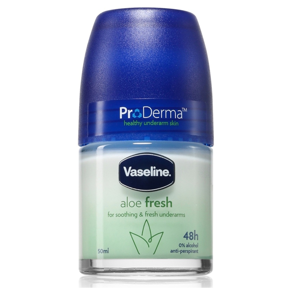Deodorant roll-on antiperspirant 48h Pro Derma Aloe Fresh, 50 ml, Vaseline