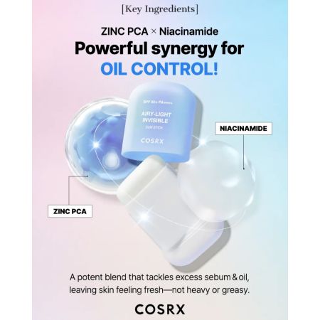 Stick hidratant pentru protectie solara cu SPF 50+, 19 g, Cosrx 659733