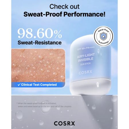 Stick hidratant pentru protectie solara cu SPF 50+, 19 g, Cosrx 659734