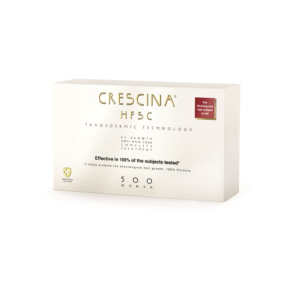 Tratament complet pentru femei Crescina Transdermic HFSC 500 Woman, 10 + 10 fiole, Labo