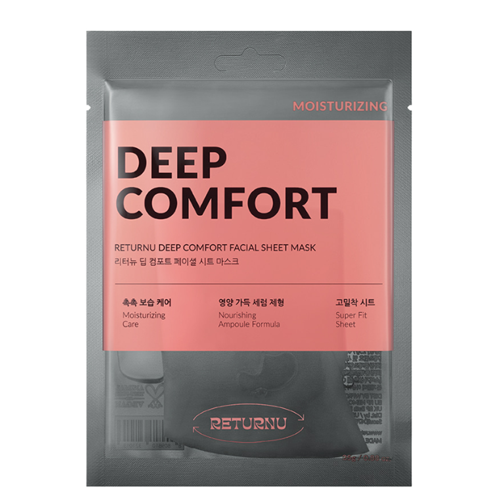 Masca tip servetel cu efect hidratant Deep Comfort, 25 g, Returnu