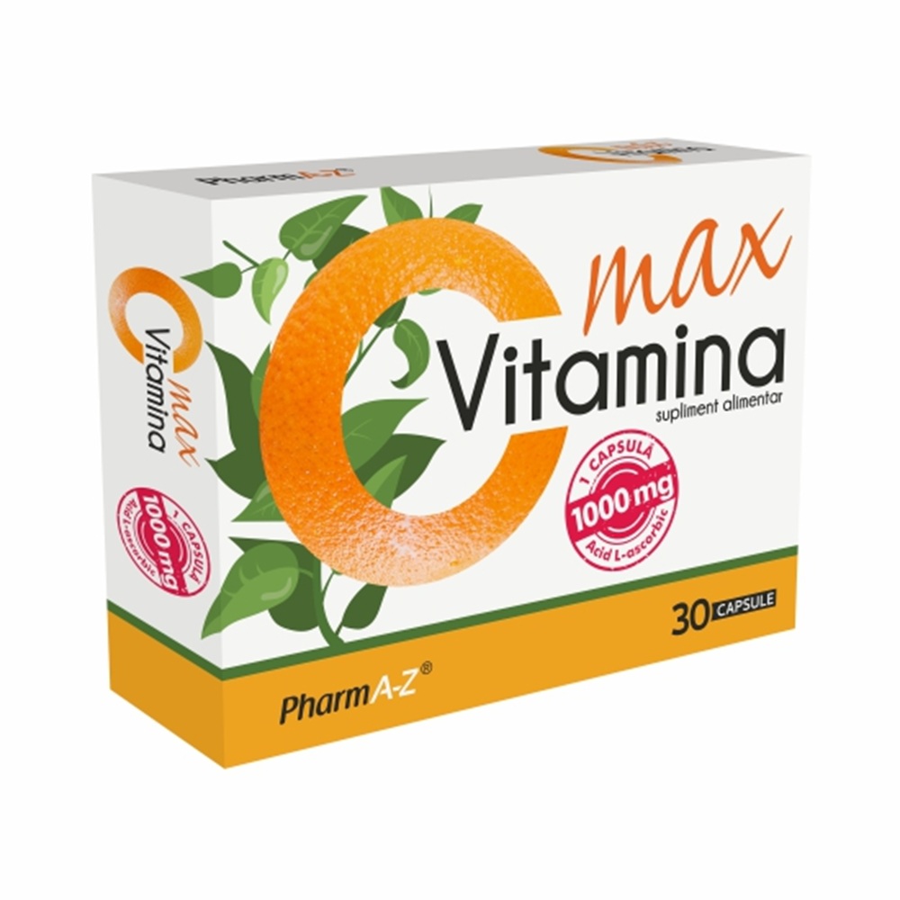 Vitamina C Max, 1000 mg, 30 capsule, PharmA-Z