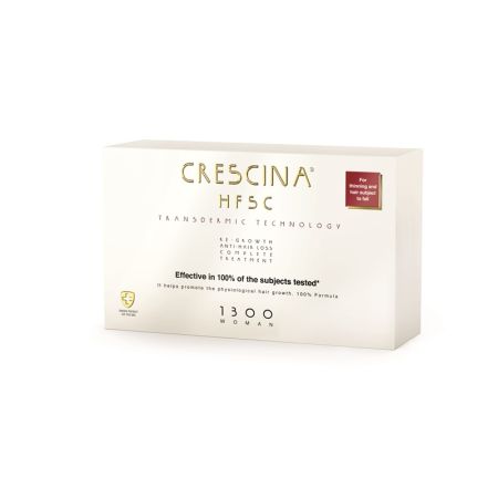 Tratament complet pentru femei Crescina Transdemic HFSC 1300 Woman, 10 + 10 fiole, Labo