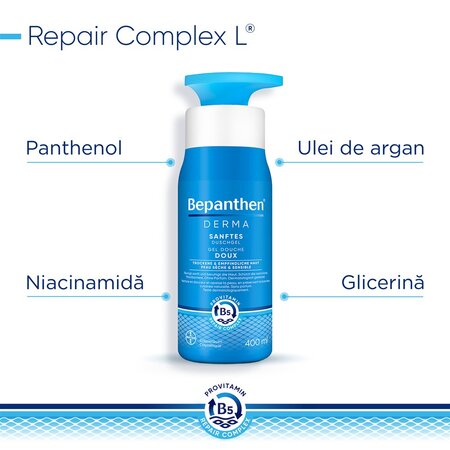 Gel de curatare pentru corp Bepanthen Derma, 400 ml, Bayer 725752