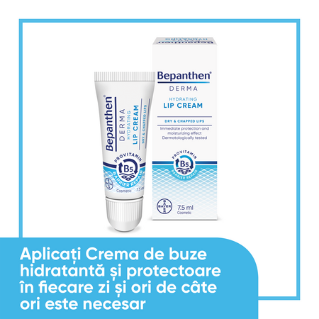 Crema hidratanta pentru buze Bepanthen Derma, 7.5 ml, Bayer 725643