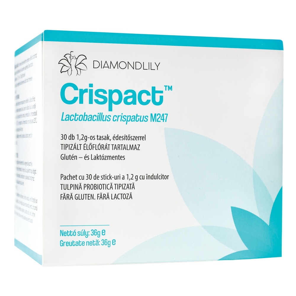 Prebiotic pentru flora vaginala Crispact, 30 plicuri, Adexilis