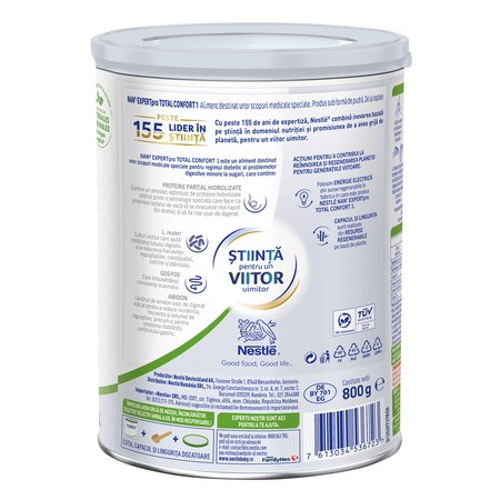 Lapte praf de la nastere Nan Expertpro Total Confort, 1, 800 g, Nestle 722549