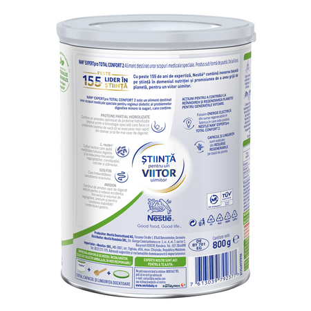 Lapte praf de la 6 luni Nan Expertpro Total Confort, 2, 800 g, Nestle 722559