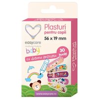 Plasturi pentru copii cu desene animate, 56x19 mm, 30 bucati, EasyCare