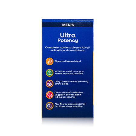 Multivitamine pentru barbati Alive Men's Ultra Potency Nature's Way, 30 tablete, Secom 734992
