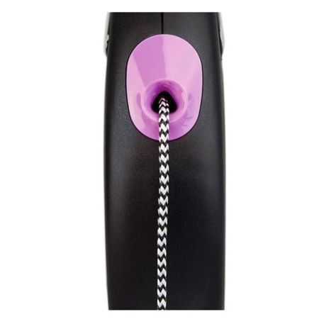 Lesa roz retractabila cu fir marimea S Fun Dots, 1 bucata, Flexi 660528