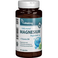 Bisglicinat de magneziu cu vitamina B6, 60 capsule, Vitaking
