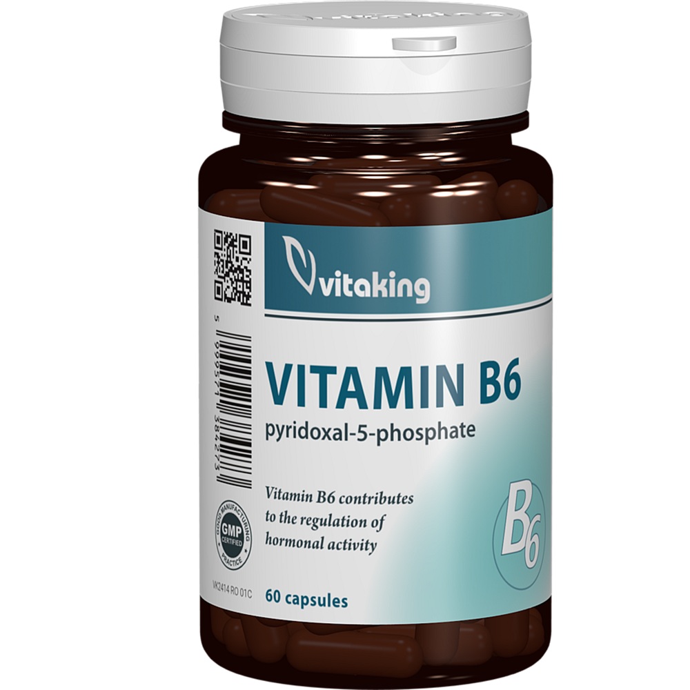 Vitamina B6, 60 capsule, Vitaking