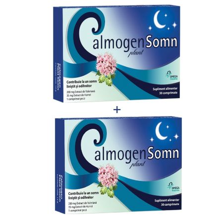 Pachet Calmogen Plant Somn, 30+30 comprimate, Perrigo