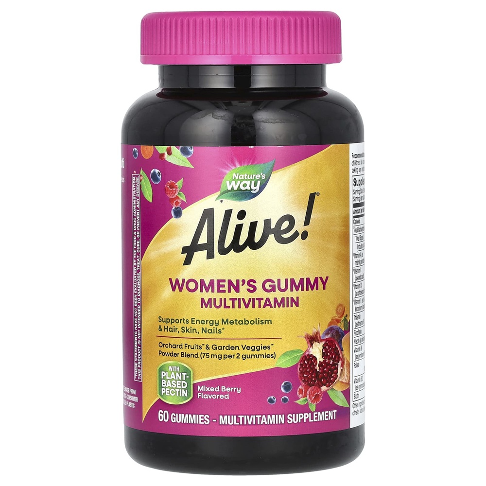 Jeleuri pentru femei Alive Women's Gummy Multivitamin, 60 bucati, Secom