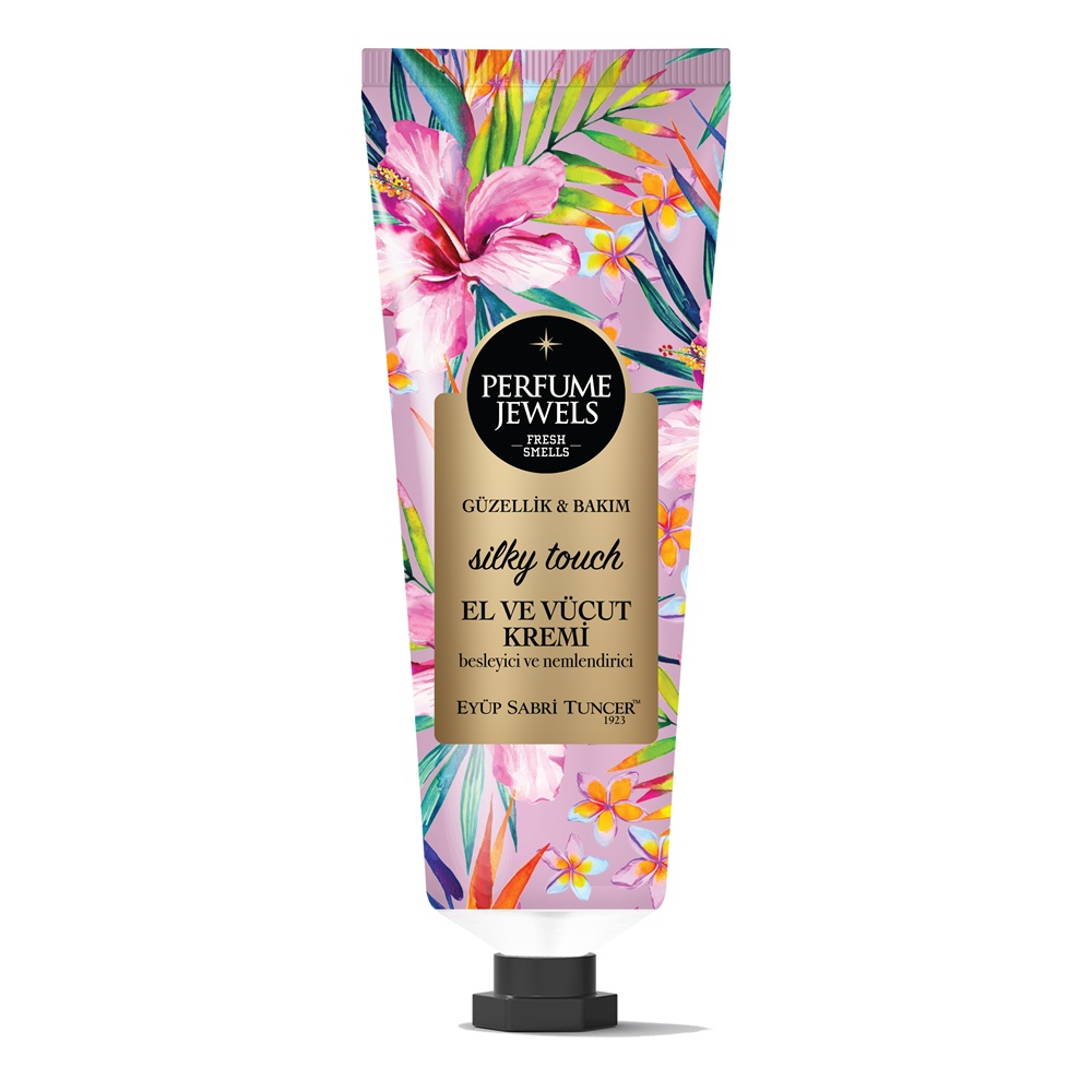 Crema de maini si de corp Silky Touch Perfume Jewels, 50 ml, Eyup Sabri Tuncer
