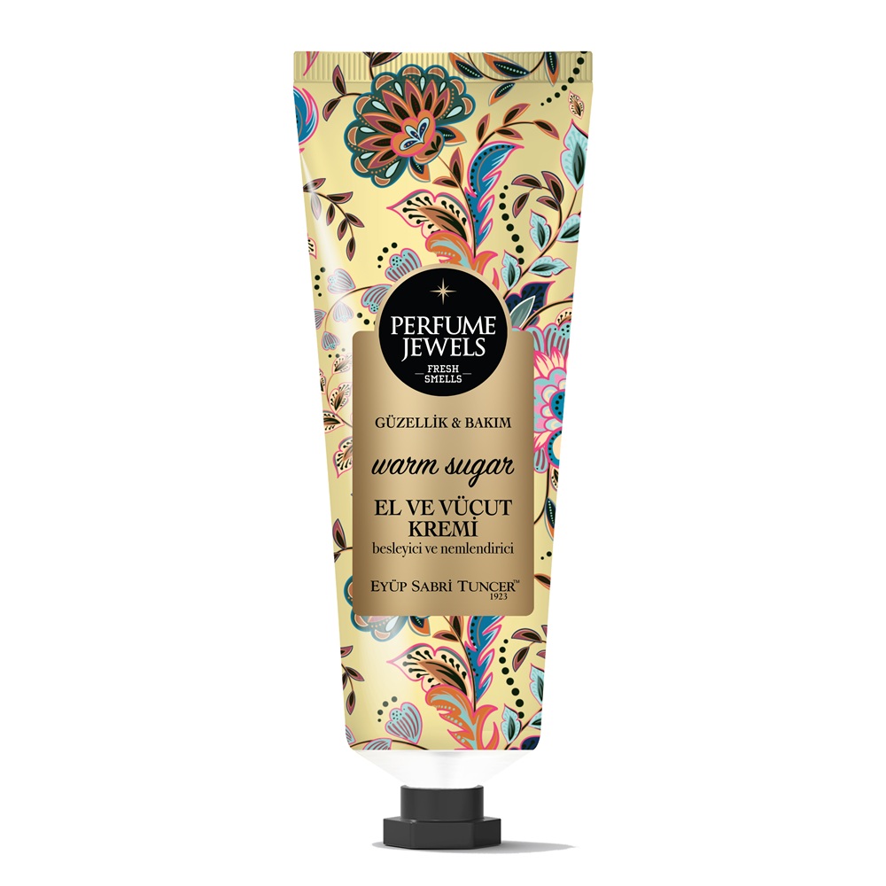 Crema de maini si de corp Warm Sugar Perfume Jewels, 50 ml, Eyup Sabri Tuncer