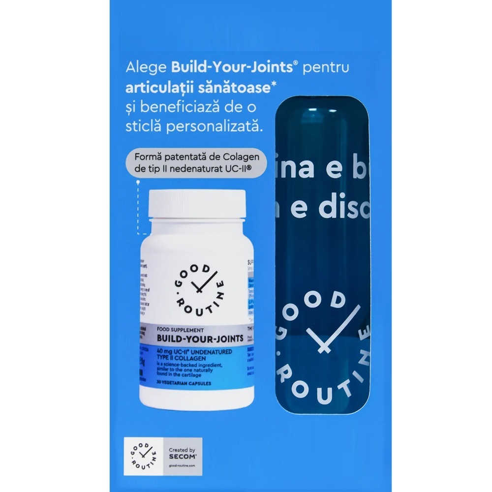 Pachet Build Your Joints 30 capsule + sticla, Good Routine