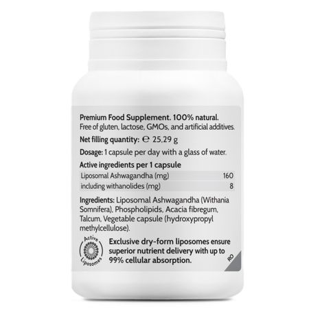 Liposomal Ashwagandha Adapt+, 45 capsule, Novo Biomedics 660805