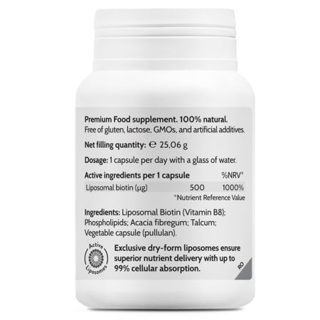 Liposomal Biotin Elite, 45 capsule, Novo Biomedics 660817