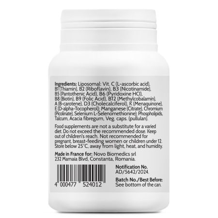 Liposomal Complete Multivitamin, 45 capsule, Novo Biomedics 660845