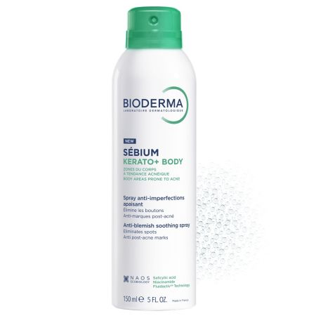 Spray calmant pentru corp anti-imperfectiuni Sebium Kerato+ Body, 150 ml, Bioderma 660859