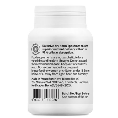 Liposomal Iron Bisglycinate, 45 capsule, Novo Biomedics 660928