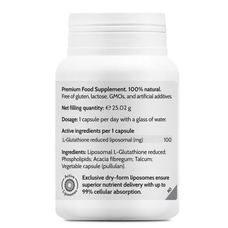 Liposomal L-Glutathione Reduced, 45 capsule, Novo Biomedics 660917