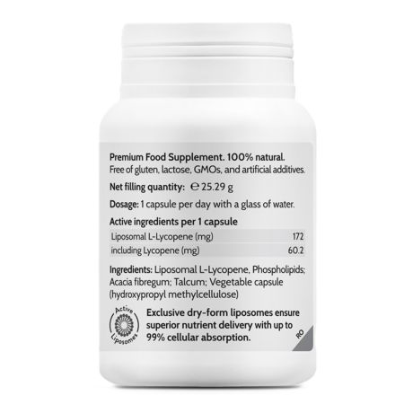 Liposomal L-Lycopene Prime, 45 capsule, Novo Biomedics 660938
