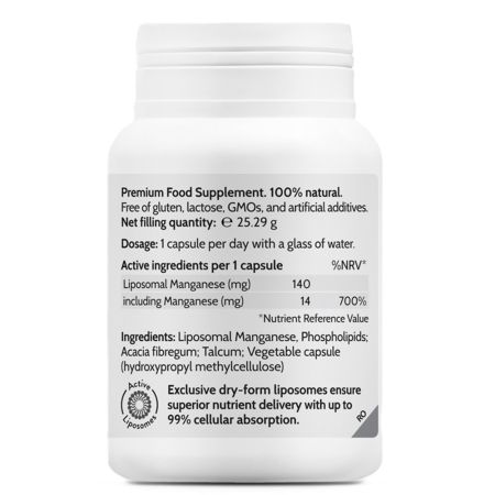 Liposomal Manganese Vitality, 45 capsule, Novo Biomedics 660969