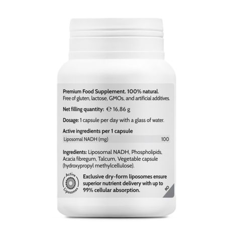 Liposomal Nad-H+ Reset, 30 capsule, Novo Biomedics 660994