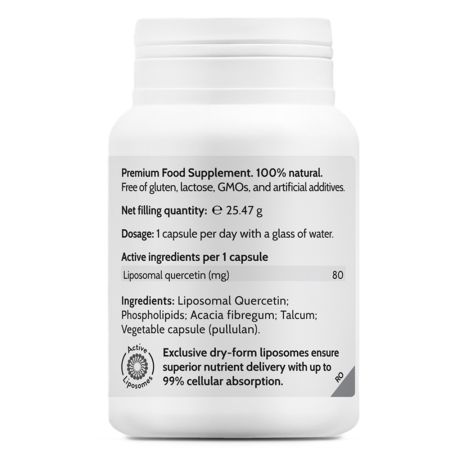Liposomal Quercetin Shield, 45 capsule, Novo Biomedics 661023