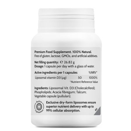 Liposomal Vitamin D3, 2000 IU, 45 capsule, Novo Biomedics 661082