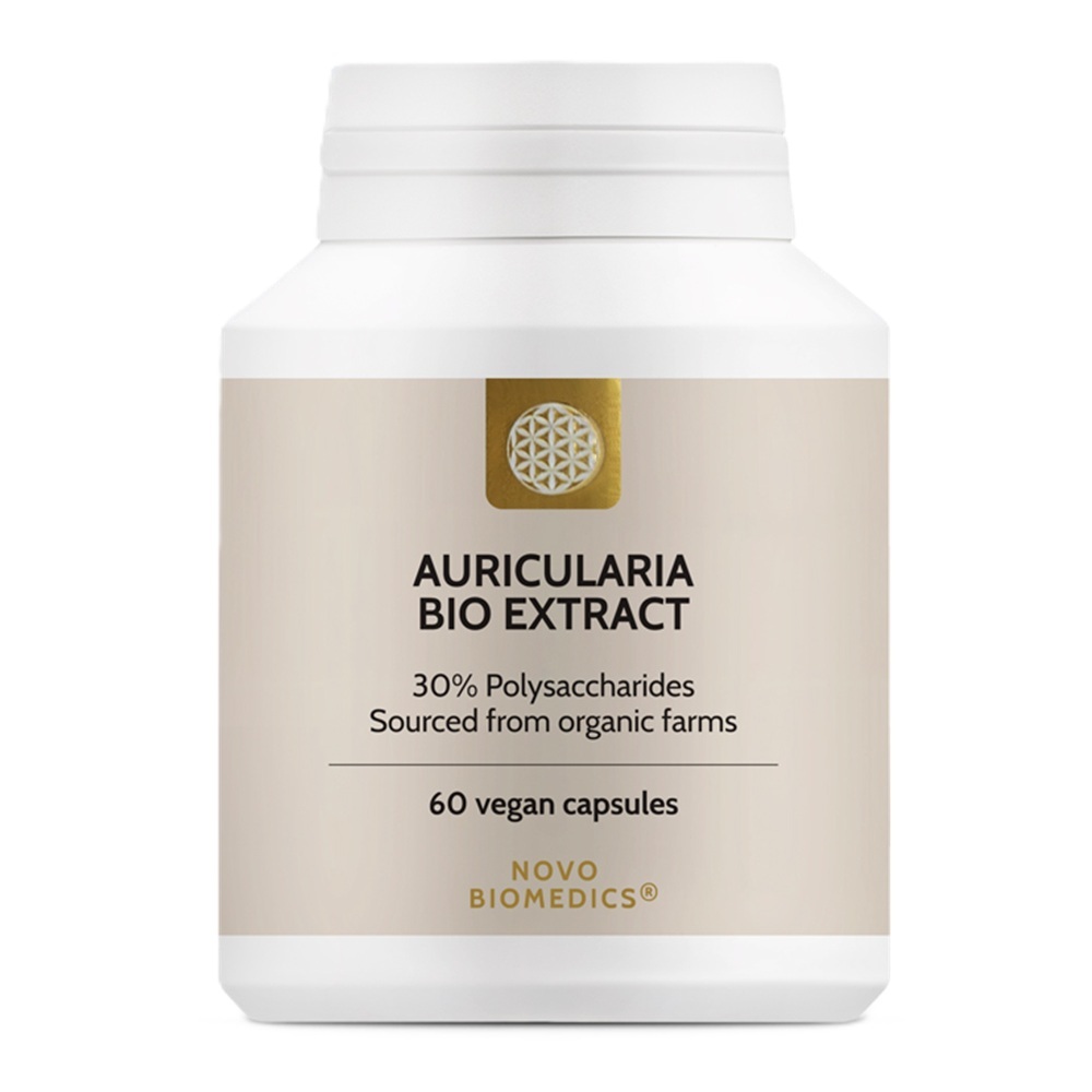 Extract de ciuperci bio Auricularia, 60 capsule, Novo Biomedics