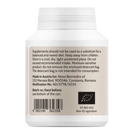 Extract de ciuperci bio Chaga, 60 capsule, Novo Biomedics 661095