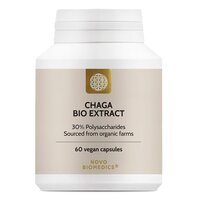 Extract de ciuperci bio Chaga, 60 capsule, Novo Biomedics