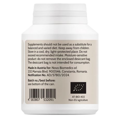 Extract de ciuperci bio Cordyceps, 60 capsule, Novo Biomedics 661104