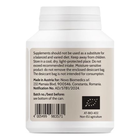 Extract de ciuperci bio Hericium, 60 capsule, Novo Biomedics 661108