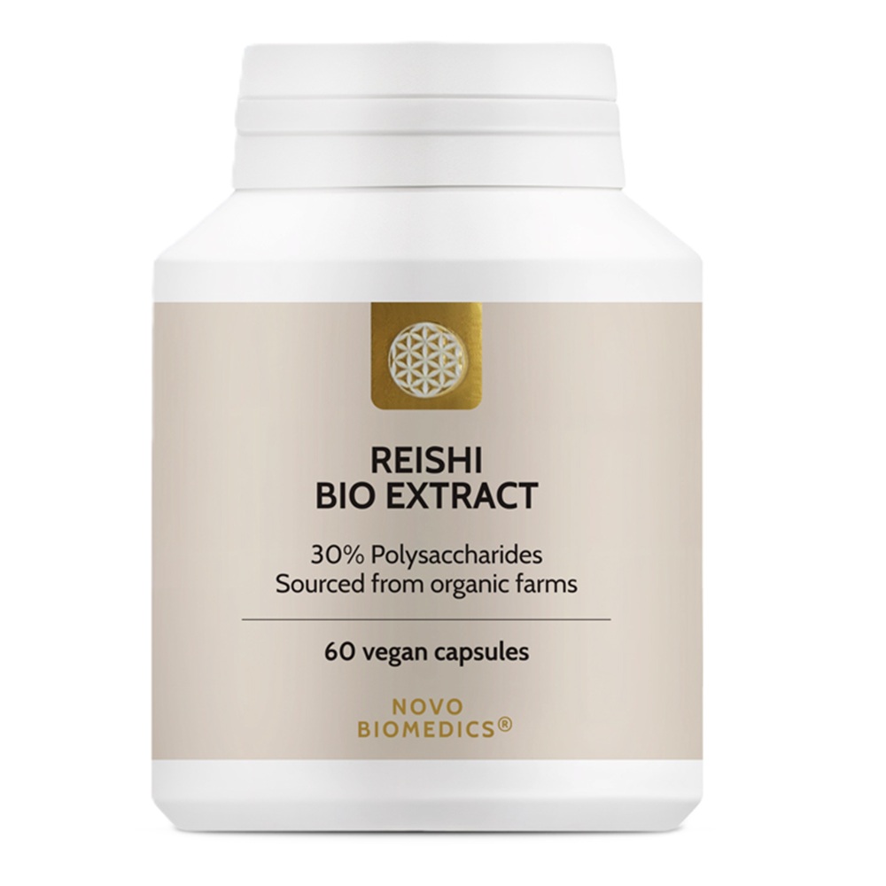 Extract de ciuperci bio Reishi, 60 capsule, Novo Biomedics