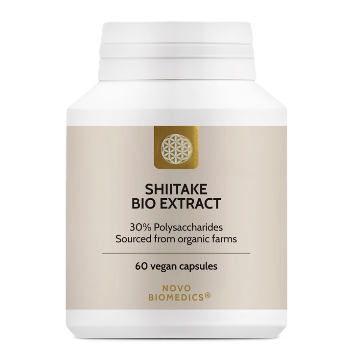 Extract de ciuperci bio Shiitake, 60 capsule, Novo Biomedics