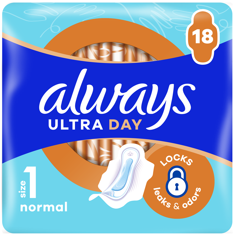 Absorbante Ultra Day, Marimea 1, 18 bucati, Always