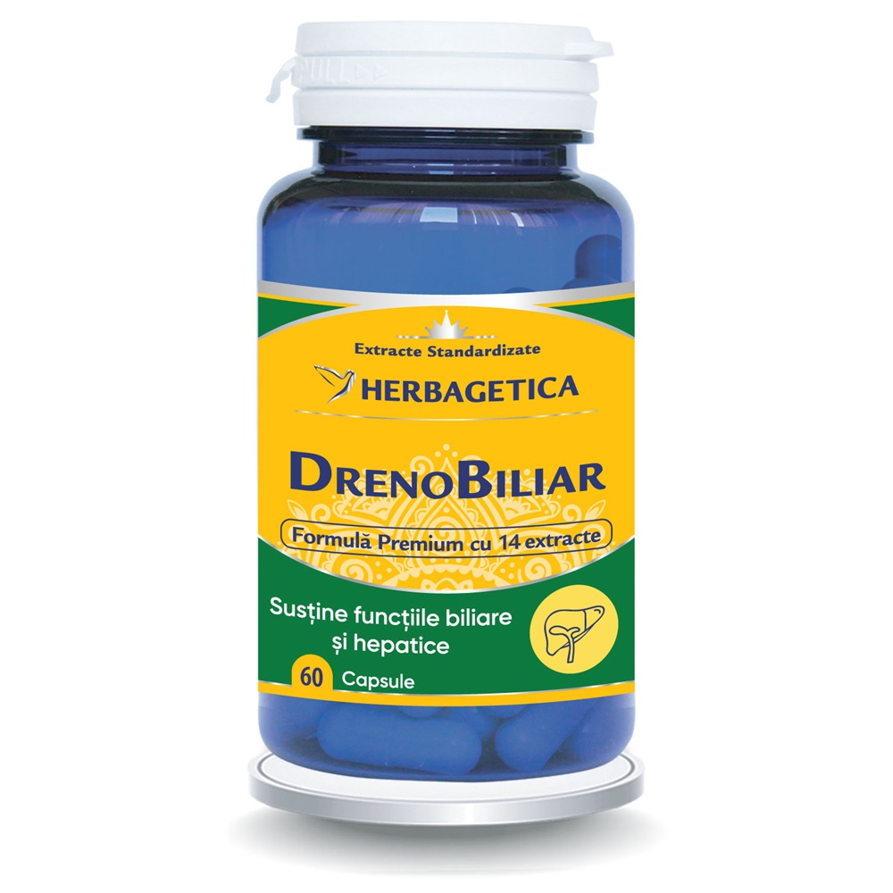 Drenobiliar, 60 capsule, Herbagetica
