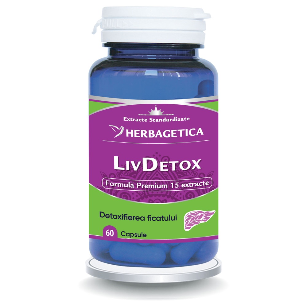 Livdetox, 60 capsule, Herbagetica