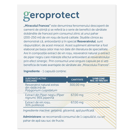 Bio-Resveratrol, 30 capsule, Parapharm 690036