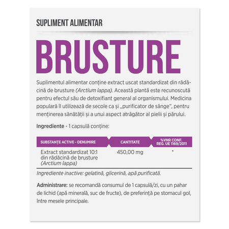 Brusture, 30 capsule, Parapharm 690061