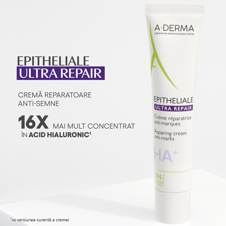 Crema reparatoare pentru pielea deteriorata Epitheliale Ultra Repair, 40 ml, A-Derma 661598