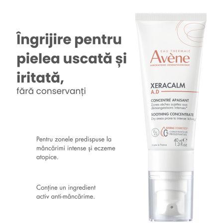 Concentrat calmant anti-mancarimi Xeracalm, 40 ml, Avene 661700