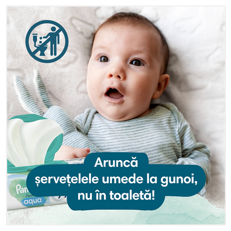 Servetele umede Fresh Clean, 52 bucati, Pampers 661795