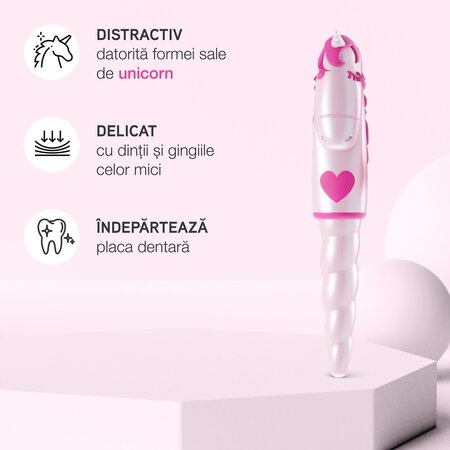 Periuta de dinti pentru copii 2-6 ani Unicorn, 1 bucata, Elgydium 661954