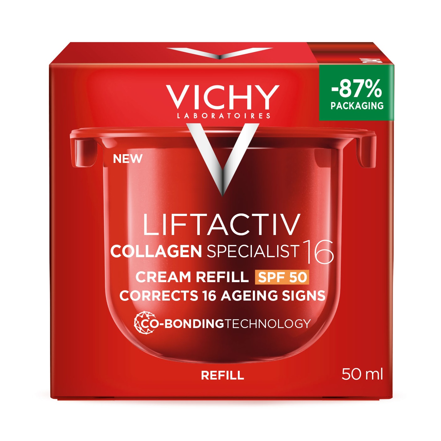 Rezerva Crema antirid de zi cu SPF 50 Liftactiv Collagen Specialist 16, 50 ml, Vichy